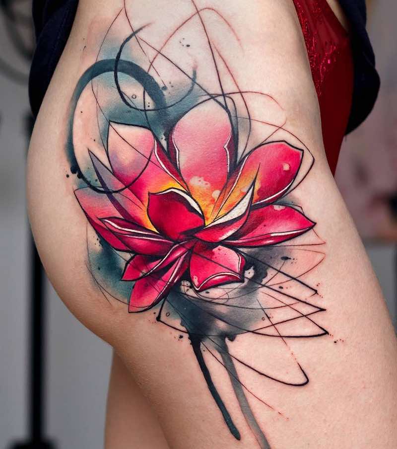 Lotus Tattoo by Uncl Paul Knows
