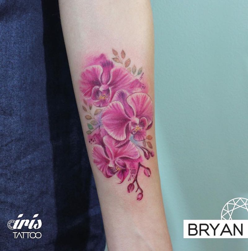 Orchid Tattoo by Bryan Gutierrez