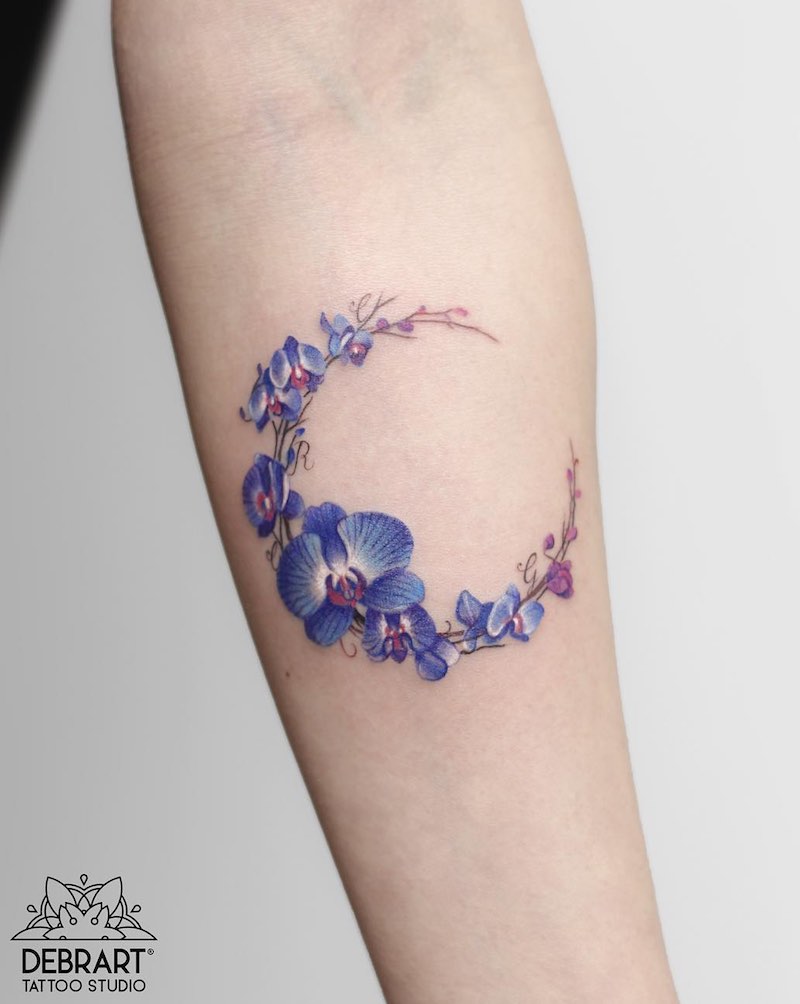 Orchid Tattoo by Deborah Genchi - Tattoo Insider