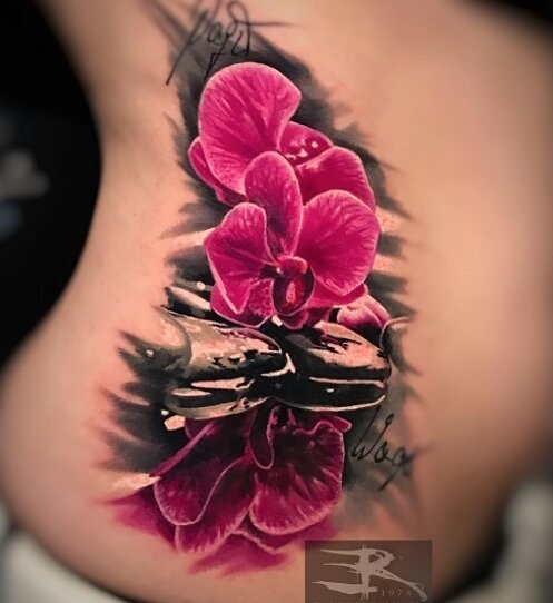 Orchid Tattoo by Randy Engelhard
