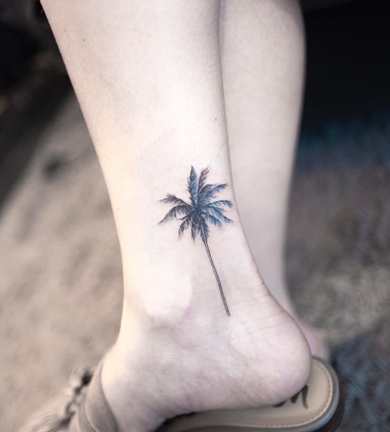 Palm Tree Tattoo by Hongdam