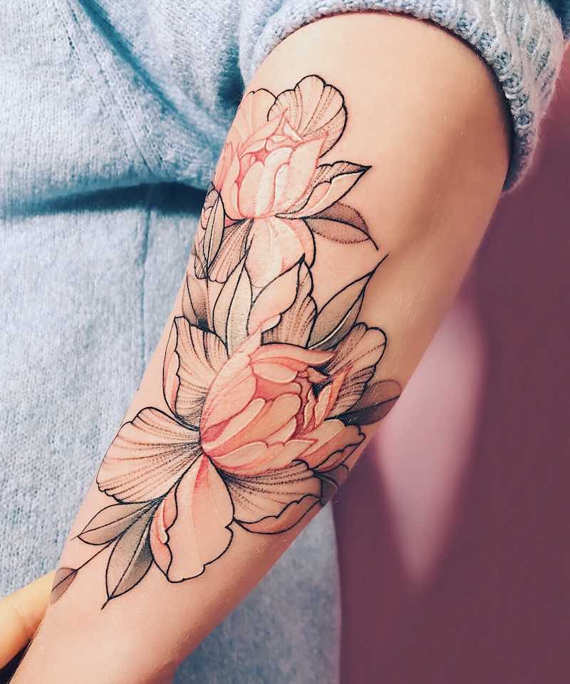 Peony Tattoo - Nora Ink