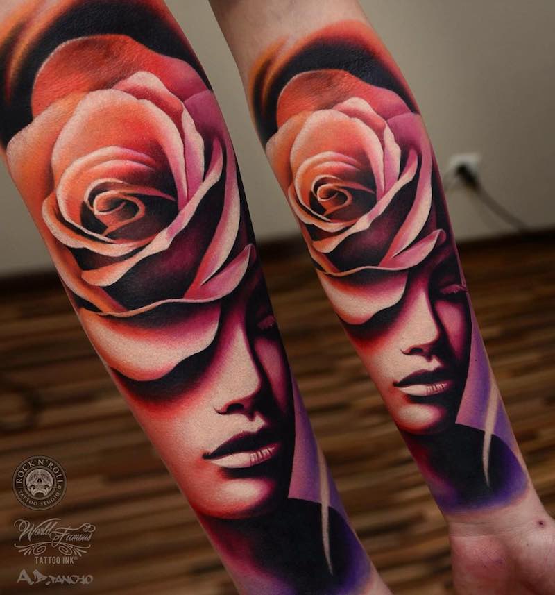 Rose Tattoo by Alex Pancho