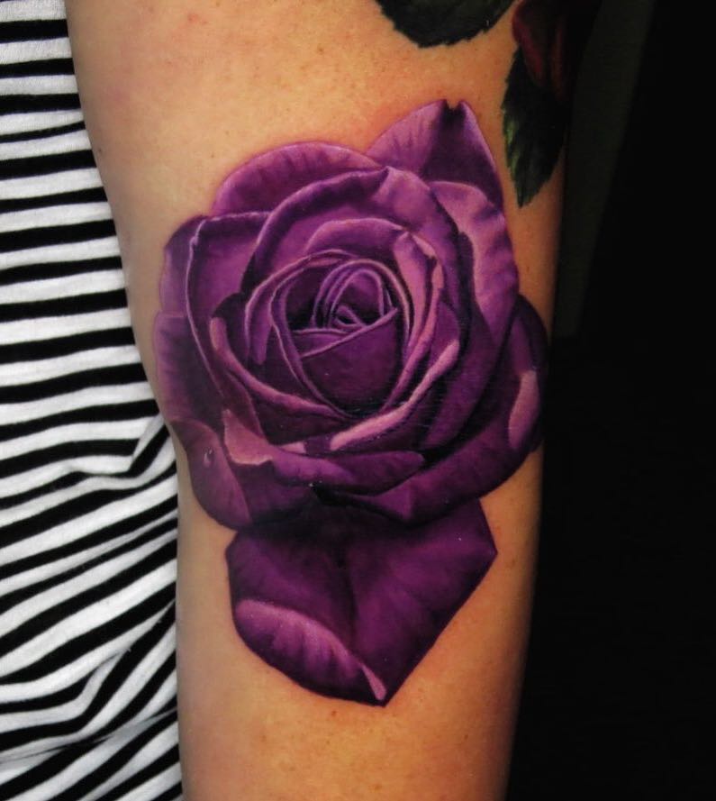 Rose Tattoo by Jose Guevara Morales