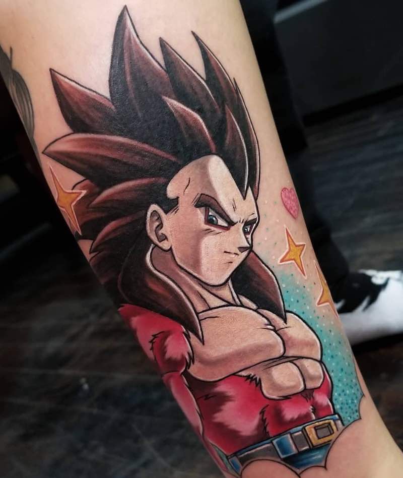 SSJ4 Goku Tattoo by Nicole Willingham
