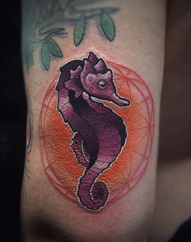 Seahorse Tattoo by Chad Newsom