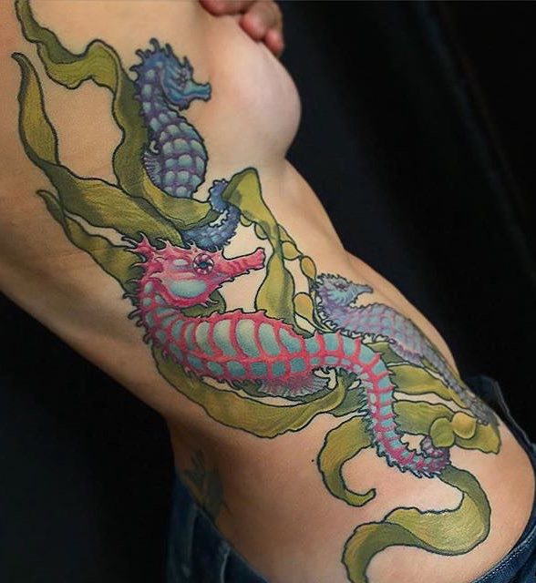 Seahorse Tattoo by Champion Grubbs