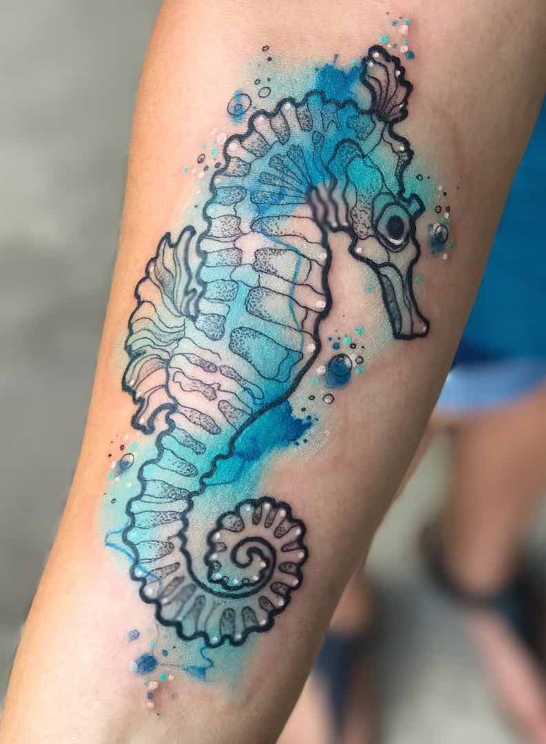 Seahorse Tattoo by Jason Calvin