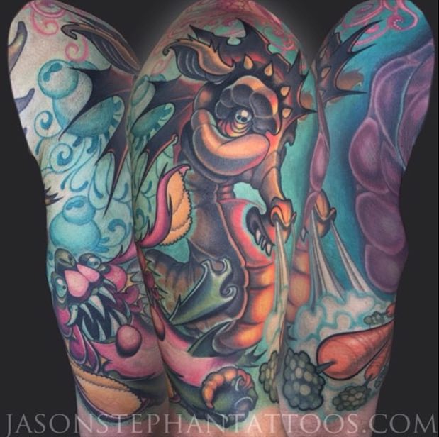 Seahorse Tattoo by Jason Stephan