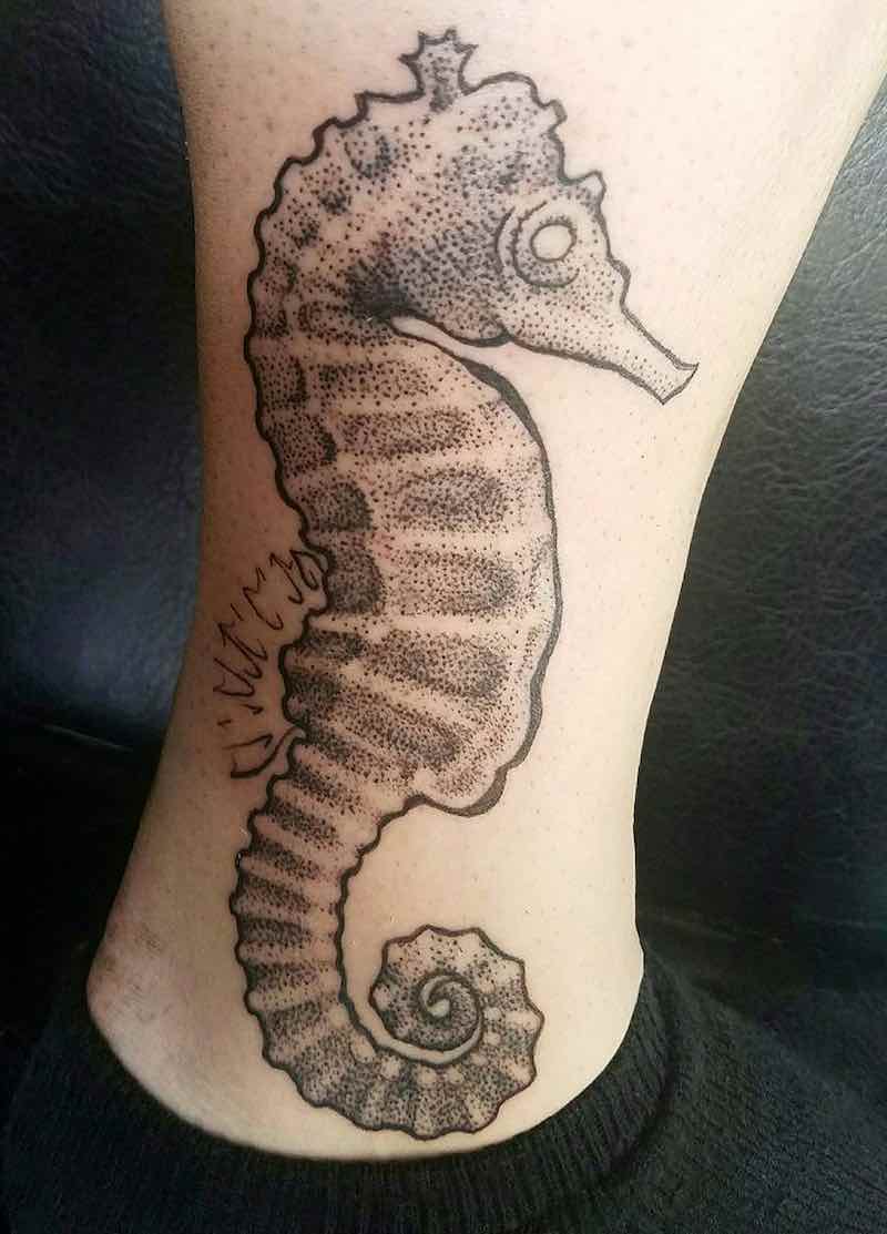 Seahorse Tattoo by Landon Cider