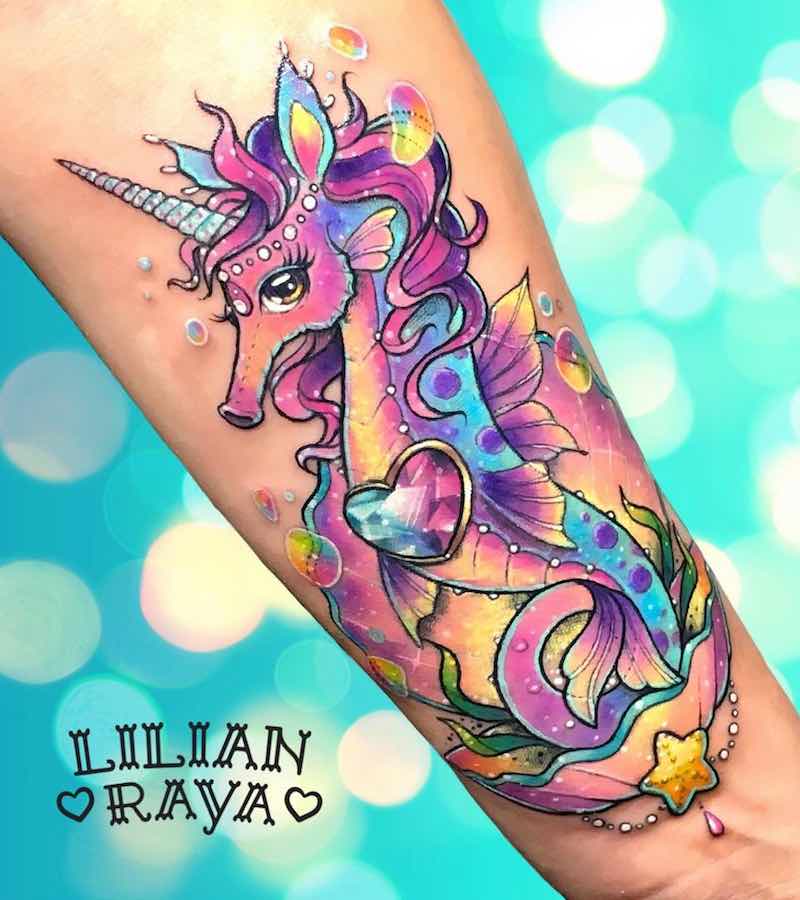 Seahorse Tattoo by Lilian Raya