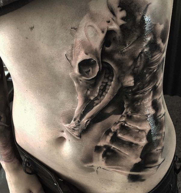 Seahorse Tattoo by Neon Judas