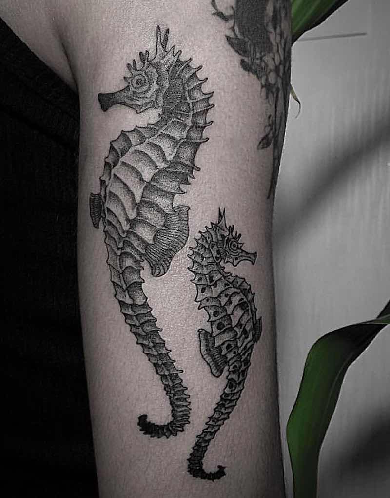 Seahorse Tattoo by OOZY