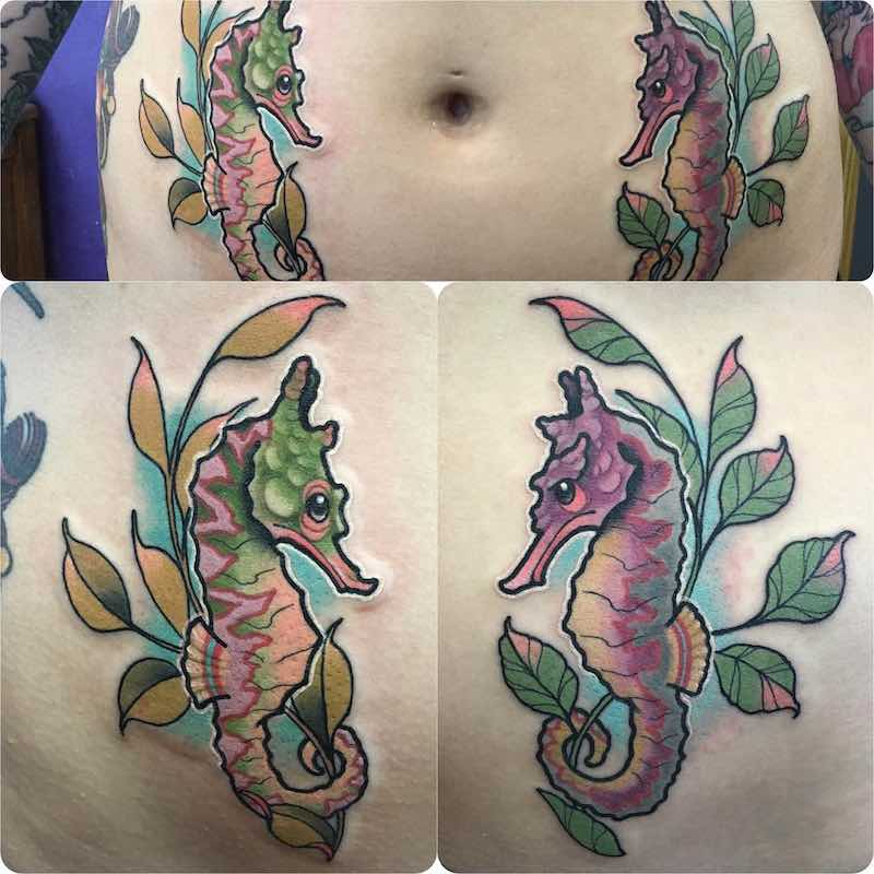 Seahorse Tattoo by Rizza Boo