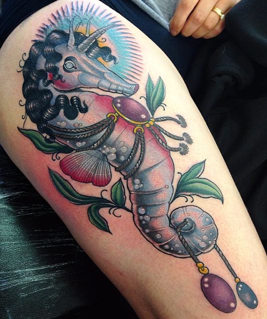 Seahorse Tattoo by Sadee Glover