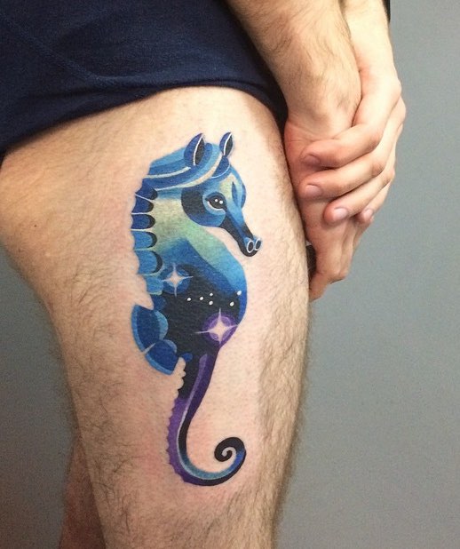 Seahorse Tattoo by Sasha Unisex