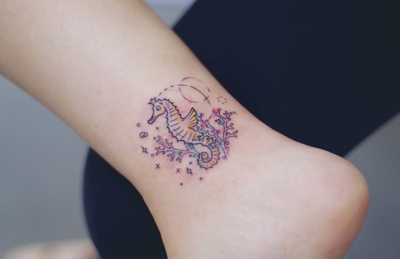 Seahorse Tattoo by Seoeon