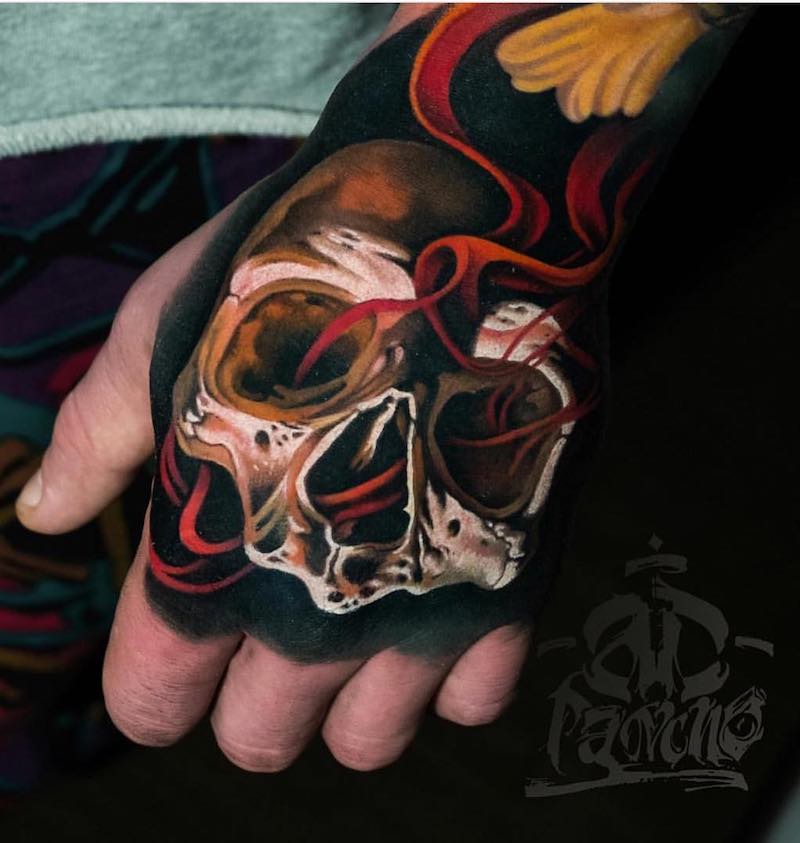 Skull Tattoo by Alex Pancho