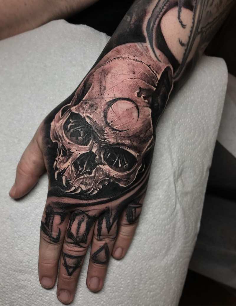 Skull Tattoo by Anrijs Straume