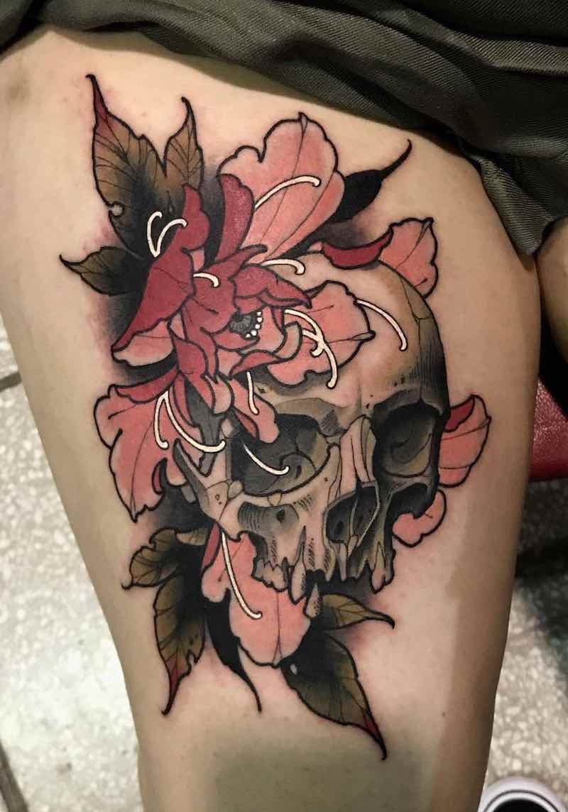 Skull Tattoo by Chris Primm