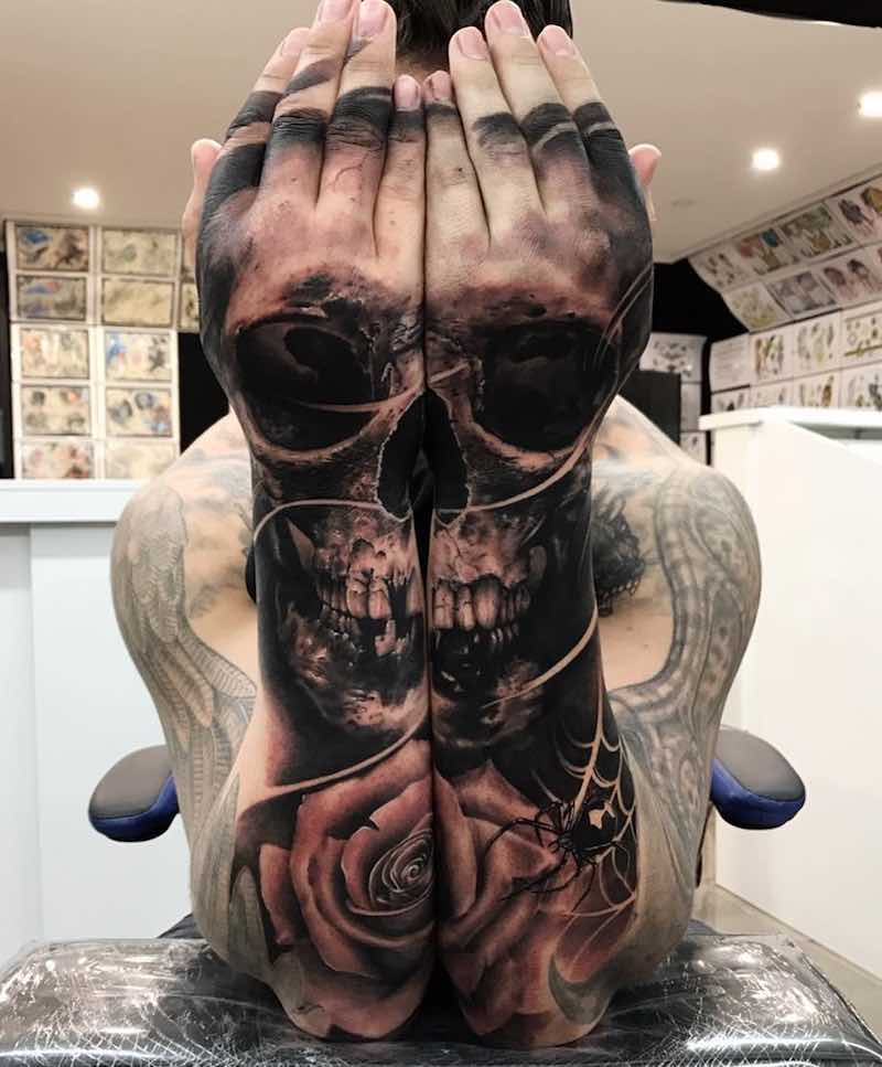 Skull Tattoo by Drew Apicture