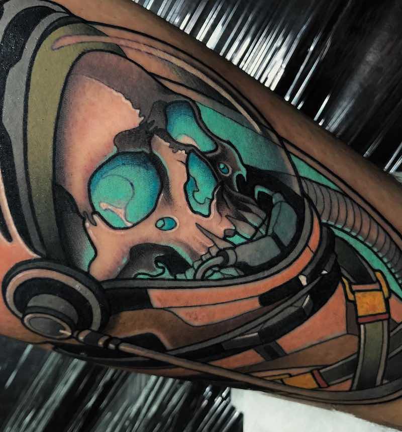 Skull Tattoo by Javier Franko