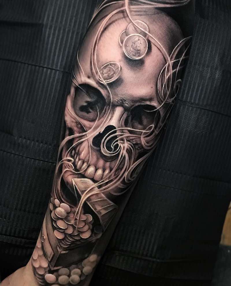 Skull Tattoo by Kir
