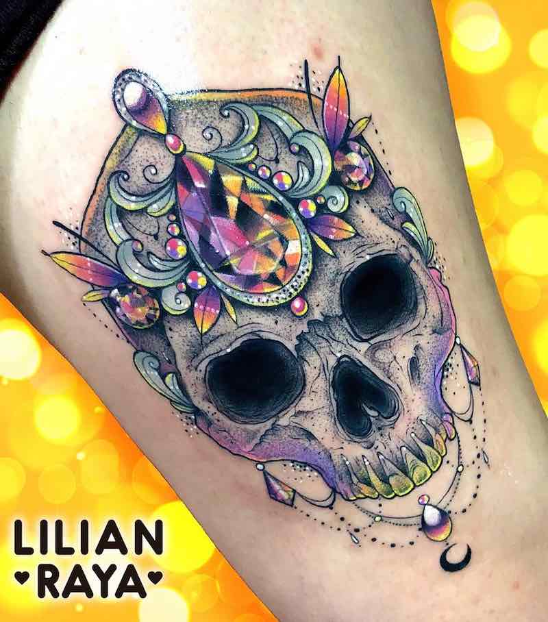 Skull Tattoo by Lilian Raya