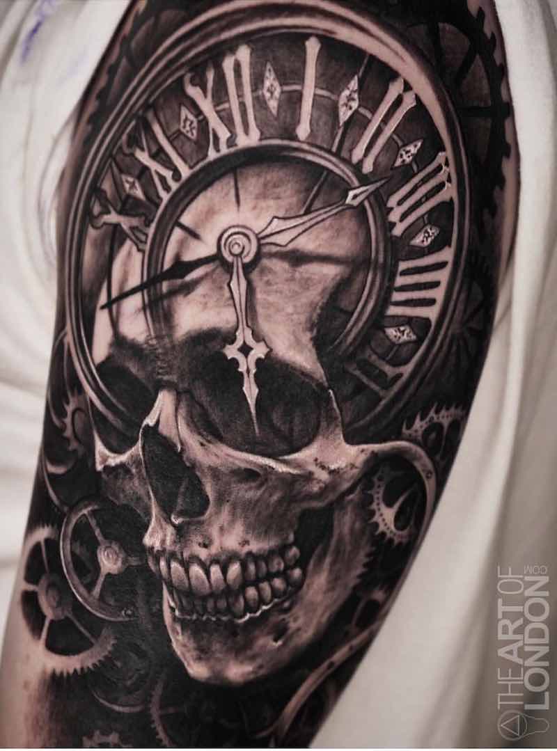 Skull Tattoo by London Reese