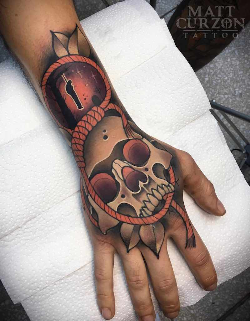 Skull Tattoo by Matt Curzon