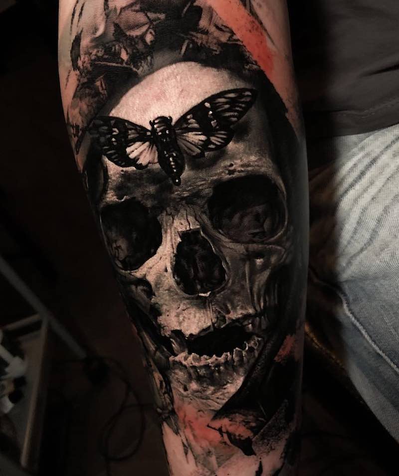 Skull Tattoo by Noire Ink