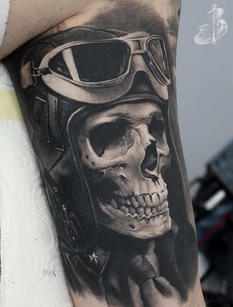 Skull Tattoo by Sergey Butenko