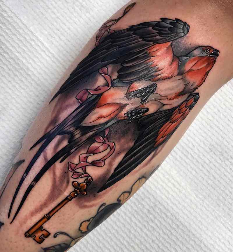 Swallow Tattoo by Alexander Masom