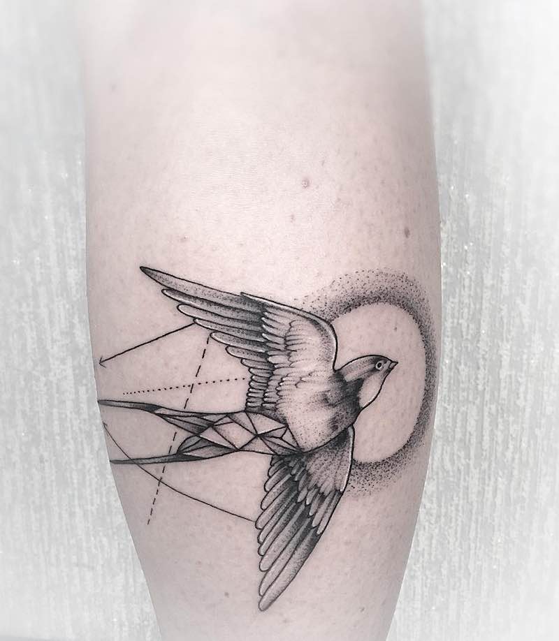 Swallow Tattoo by Anna Bravo