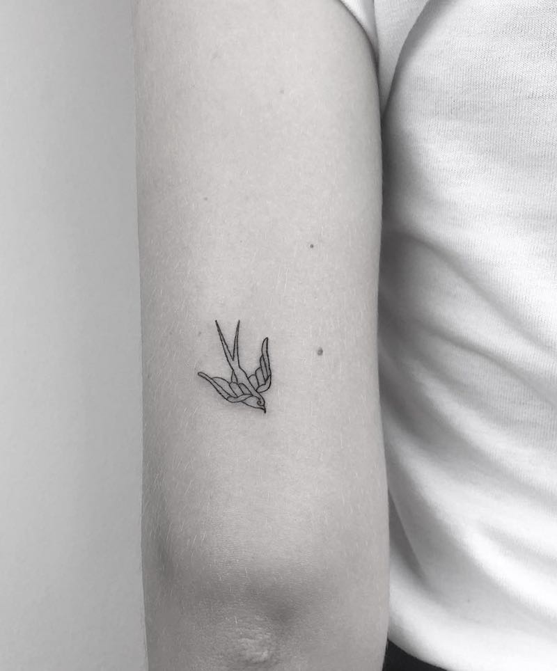 Swallow Tattoo by Cagri Durmaz