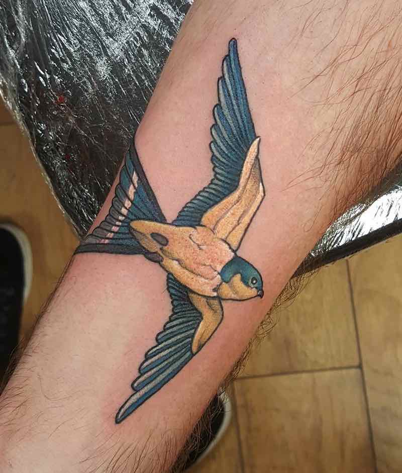 Swallow Tattoo by Elliott Wells