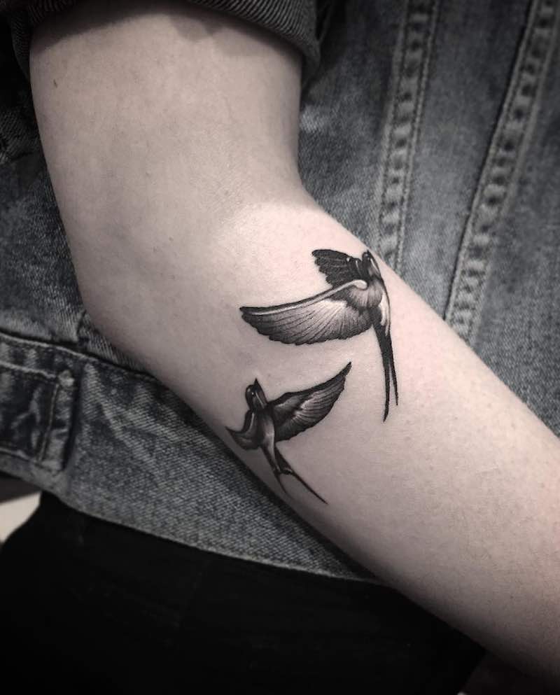 Swallow Tattoo by Gara