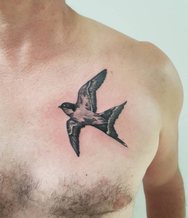 Swallow Tattoo by Geoffray Roy