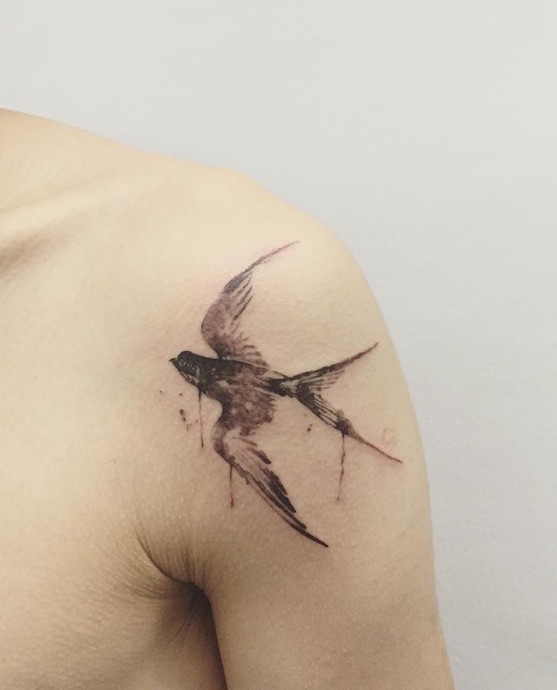 Swallow Tattoo by Hongdam