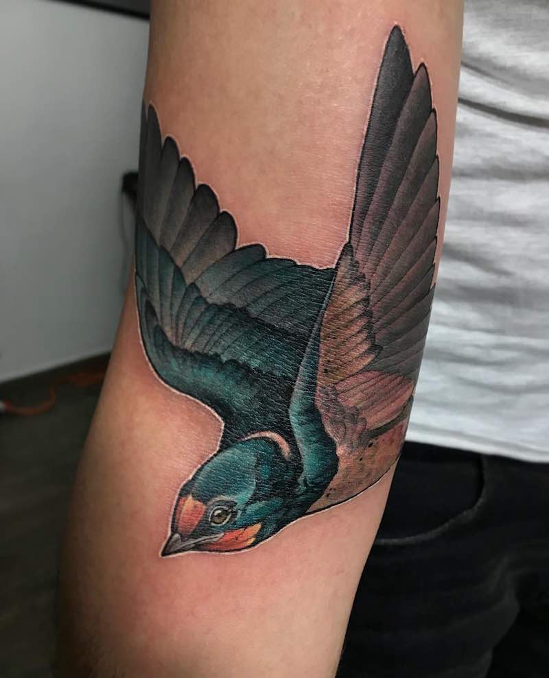 Swallow Tattoo by Ignis Ink