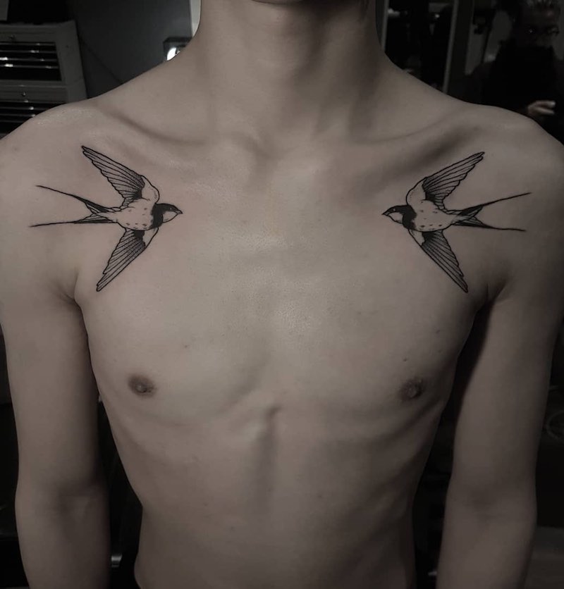 Swallow Tattoo by Matt Pettis