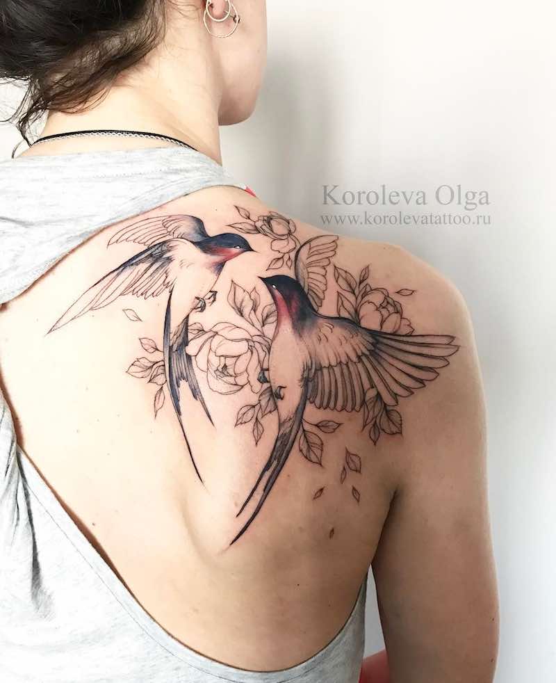 Swallow Tattoo by Olga Koroleva