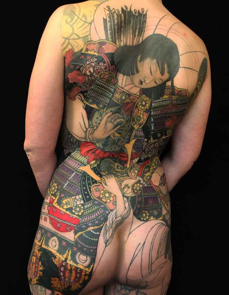 Back Japanese Tattoo by Shige