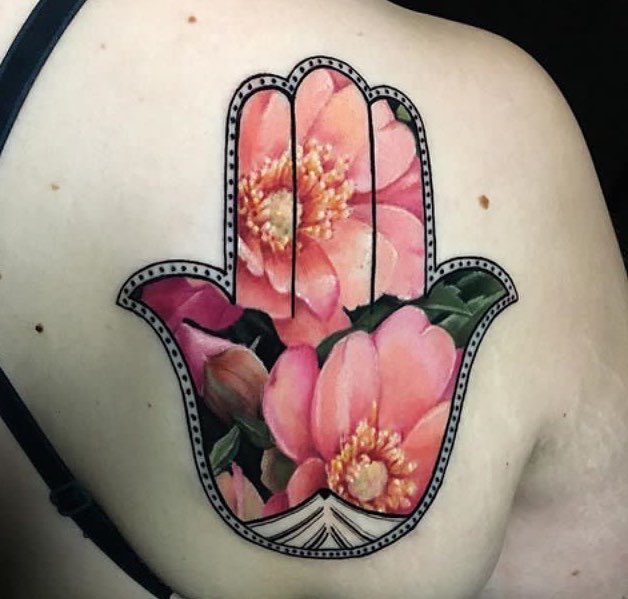 Back Shoulder Tattoos by Carolyn Elaine