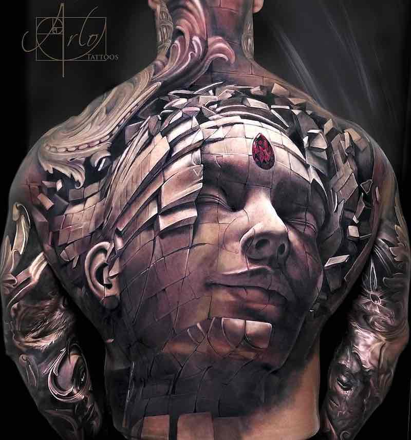 Back Tattoo by Arlo DiCristina