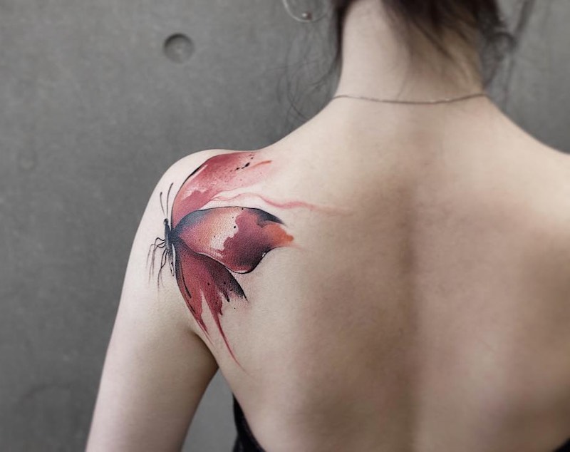 Butterfly Tattoo by Chen Jie