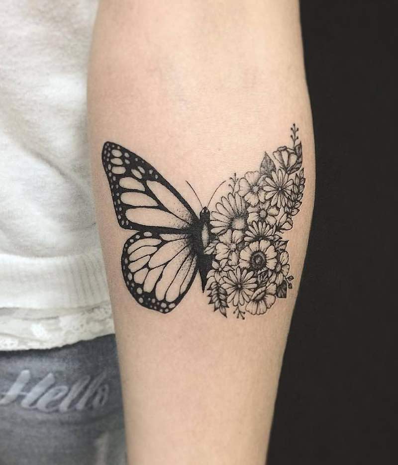 Butterfly Tattoo by Kristie Yuka