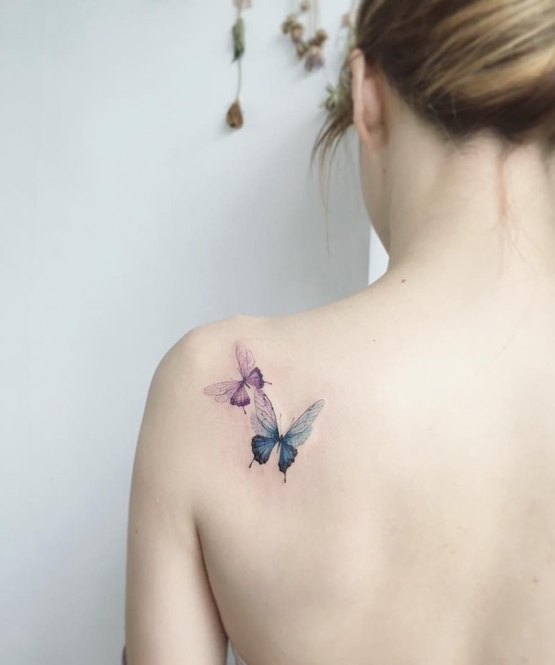 Butterfly Tattoo by Tattooist Flower