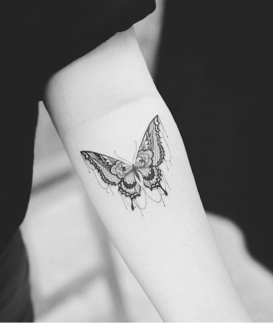 Butterfly Tattoo by Tattooist Grain