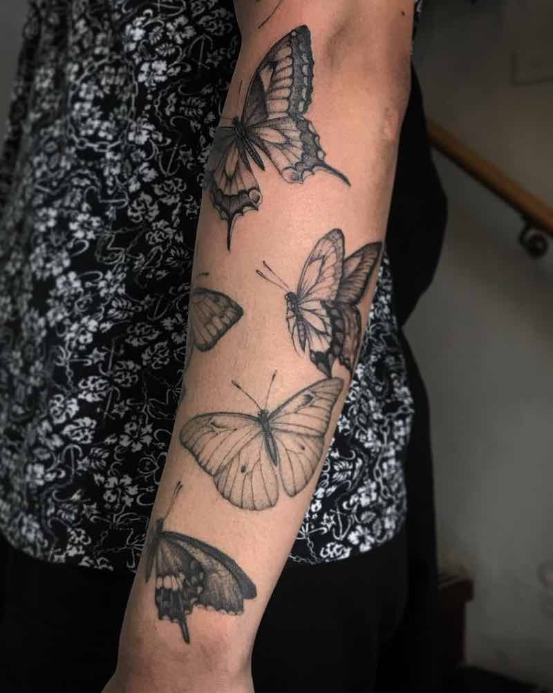 Butterfly Tattoos by Ed Taemets